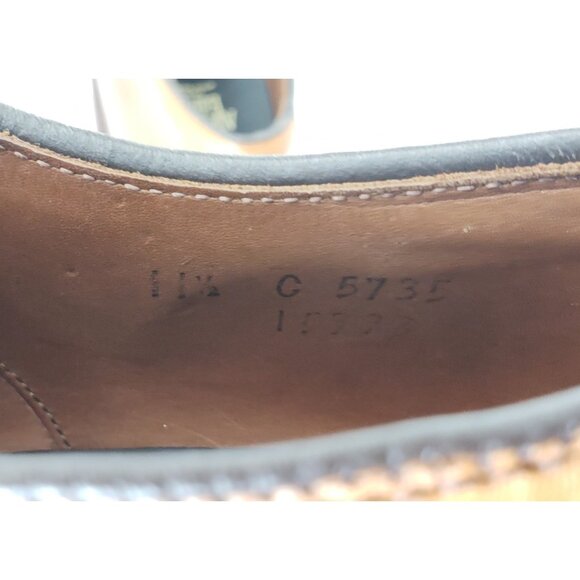 Allen Edmonds Fifth Avenue Men’s Cap Toe Oxford Walnut Leather Shoes 11.5 C - Picture 10 of 13